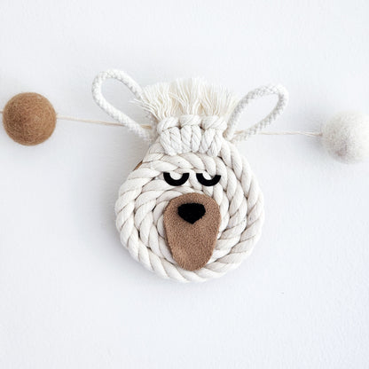 Macrame Animal Nursery Cot Mobile