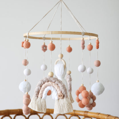 Daisy + Rainbow Nursery Cot Mobile