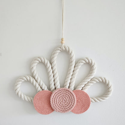Boho Clam Shell ~ Rope Wall Decor
