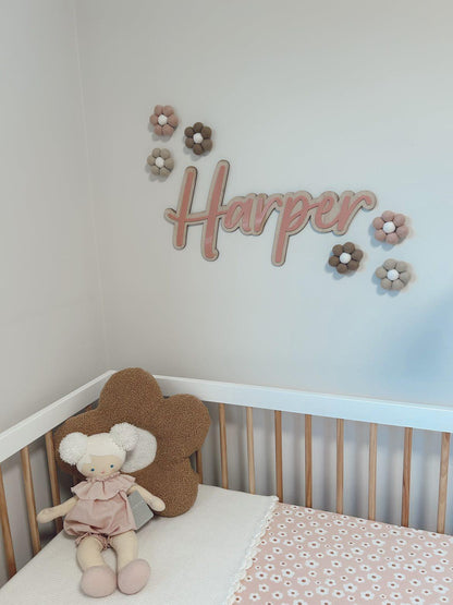 Pom-Pom Felt Daisies