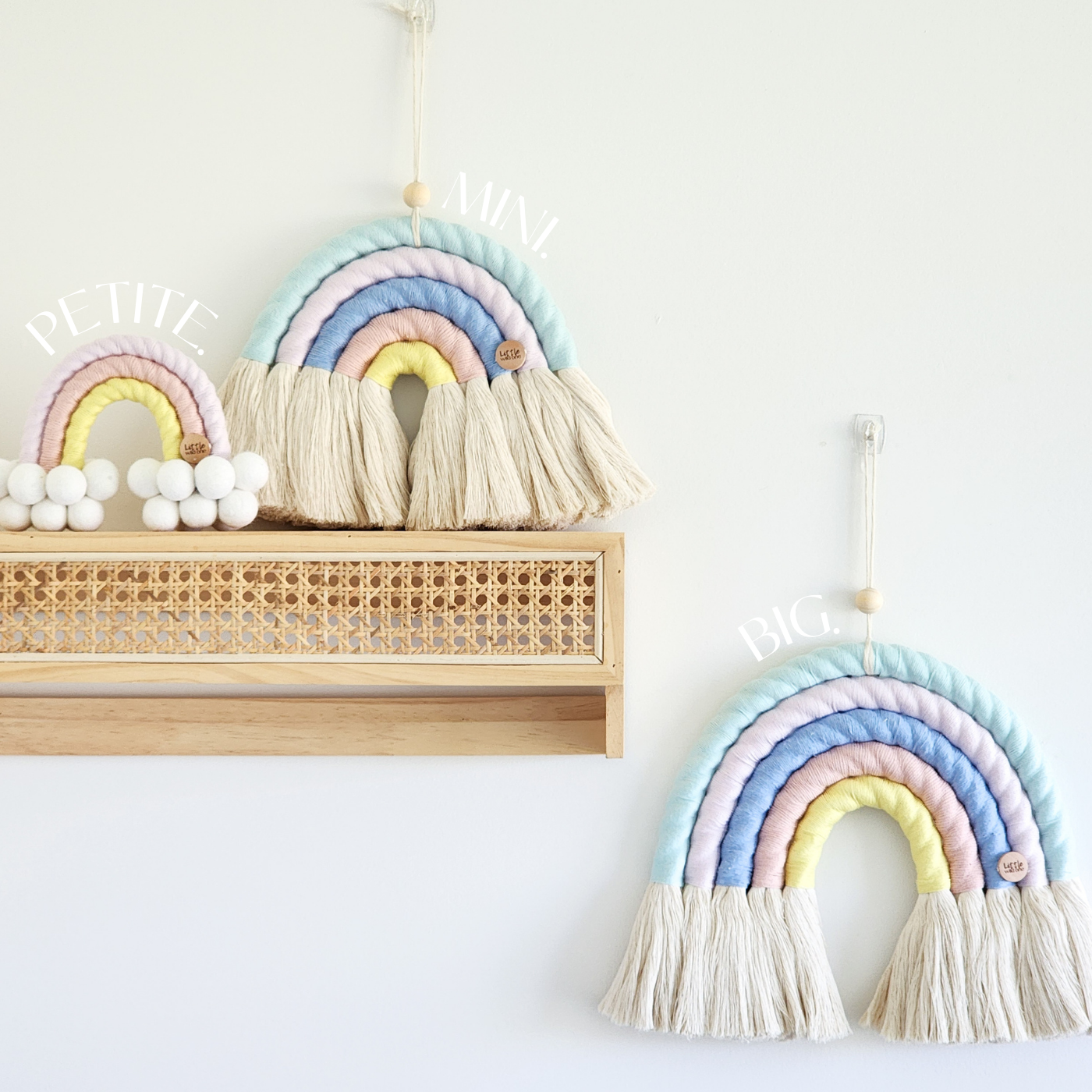Choc Chip Macrame Rainbow ~ Grand, Mini + Petite