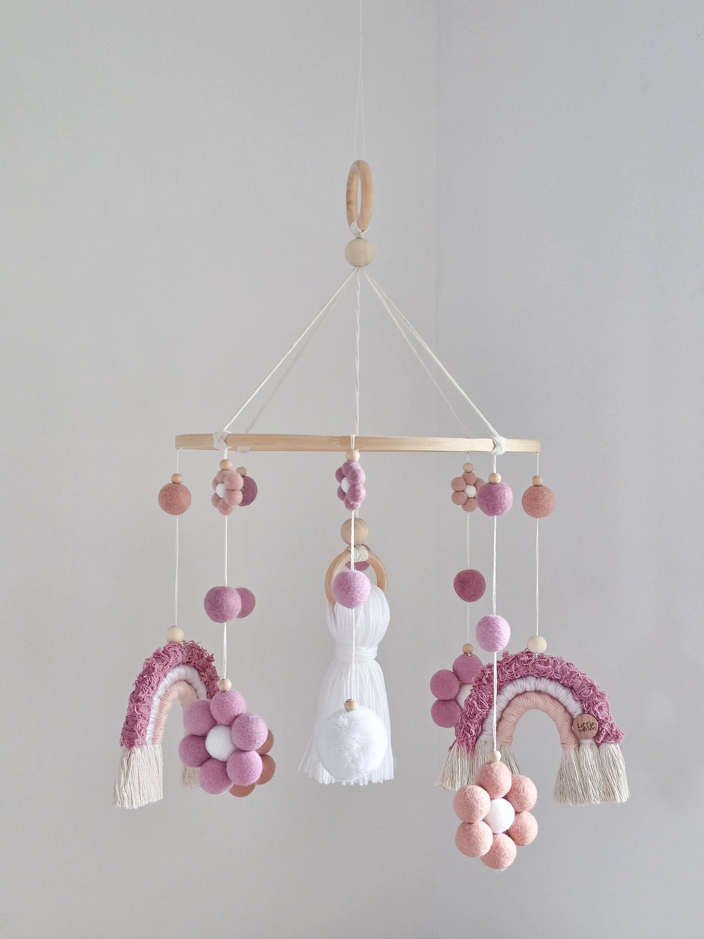 Daisy + Rainbow Nursery Cot Mobile
