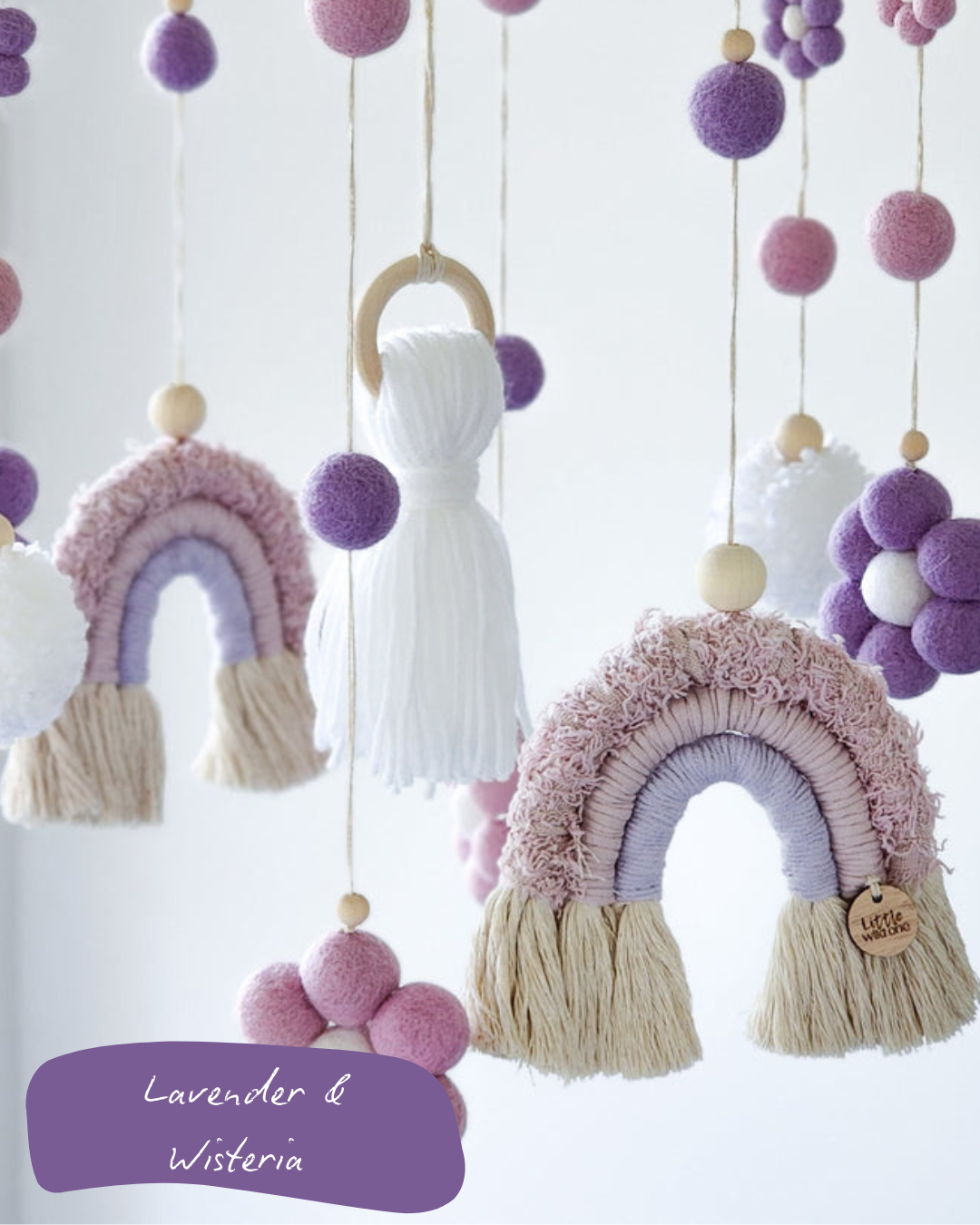 Daisy + Rainbow Nursery Cot Mobile