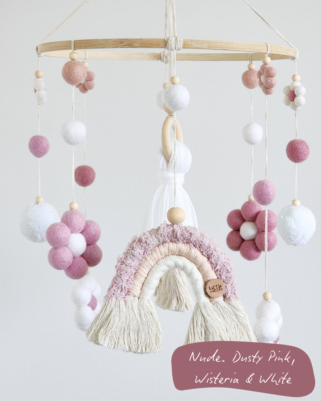 Daisy + Rainbow Nursery Cot Mobile