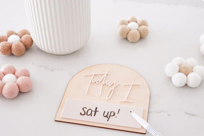 Boho Baby | "Today I" Reusable Wooden Milestone Arch