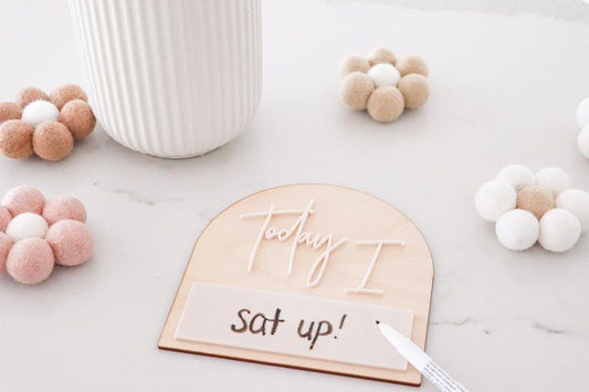 Boho Baby | "Today I" Reusable Wooden Milestone Arch