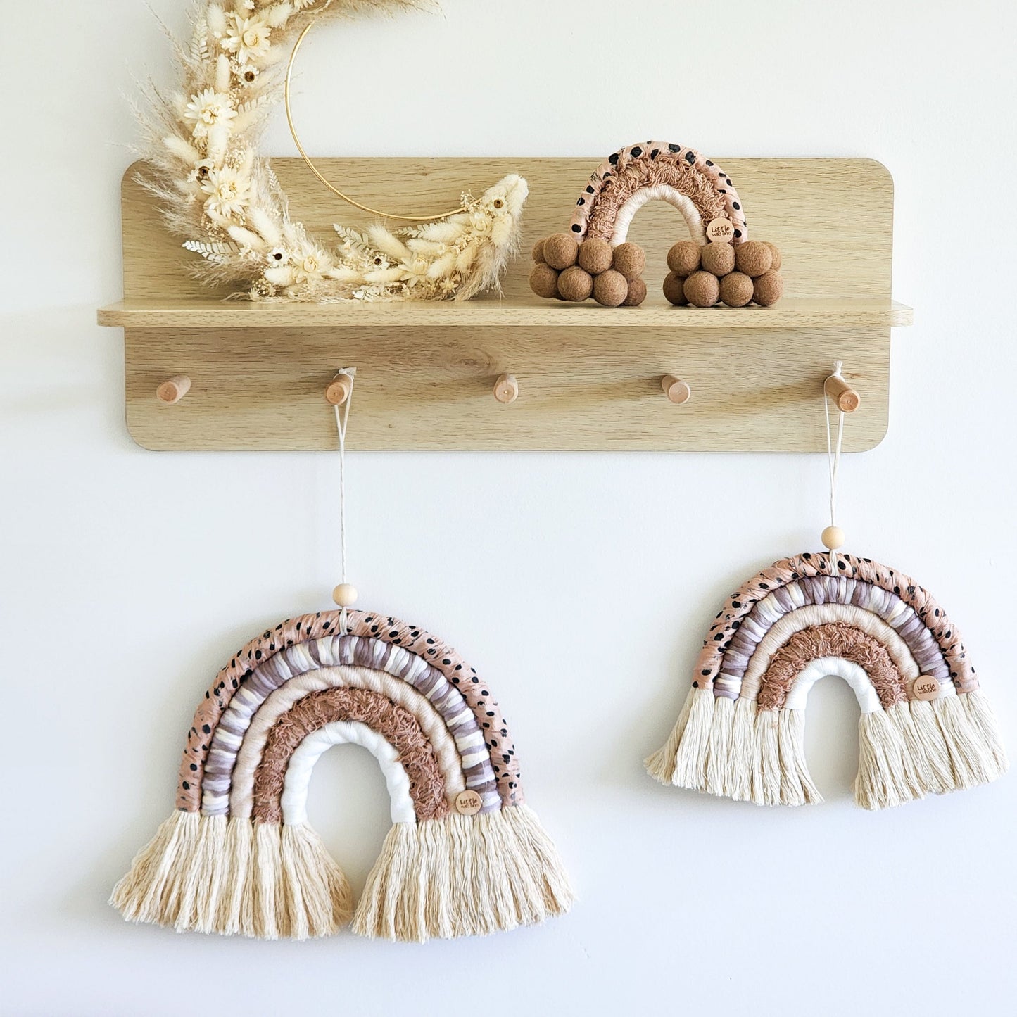Choc Chip Macrame Rainbow ~ Grand, Mini + Petite