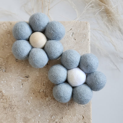 Pom-Pom Felt Daisies