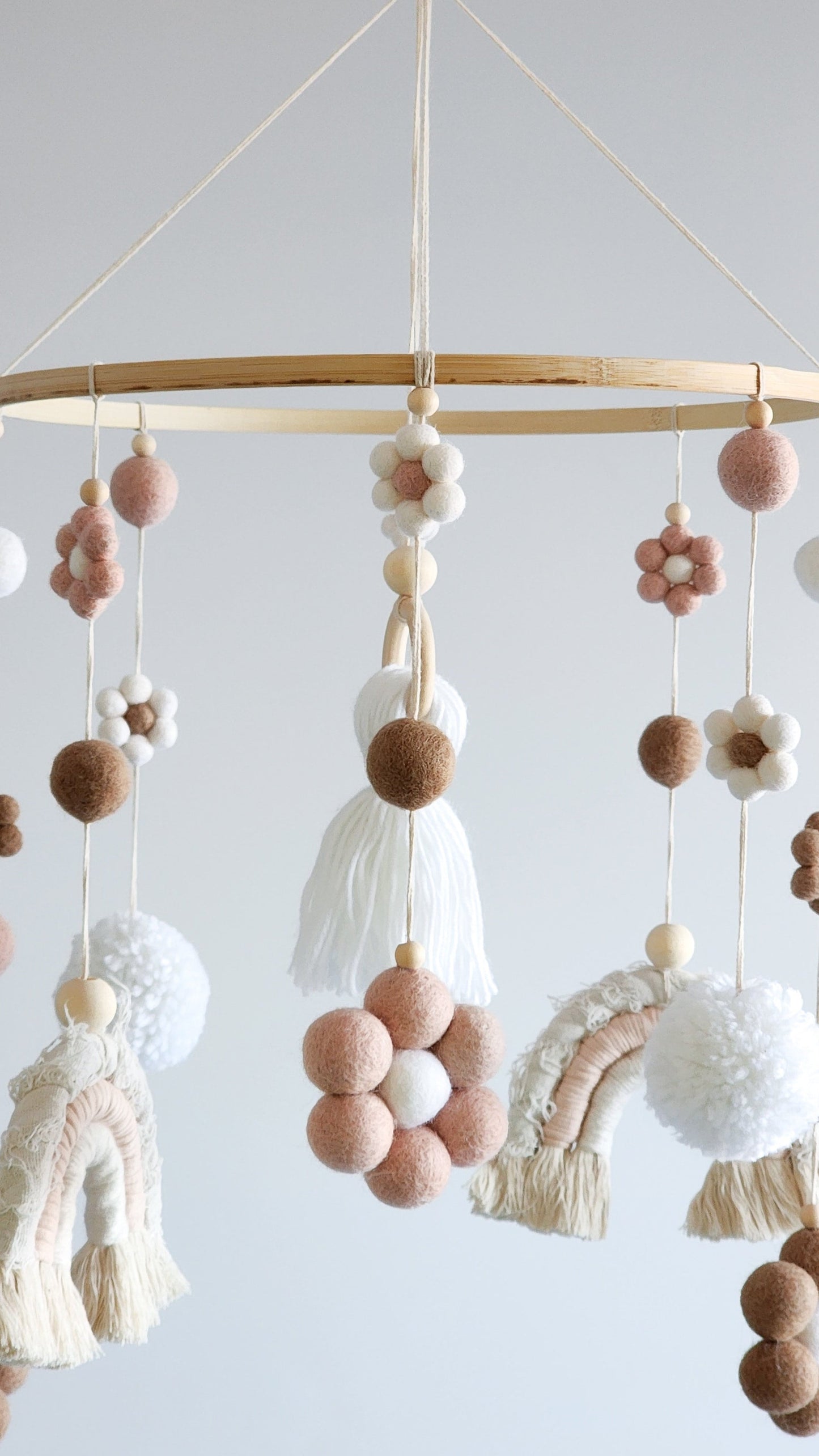 Daisy + Rainbow Nursery Cot Mobile