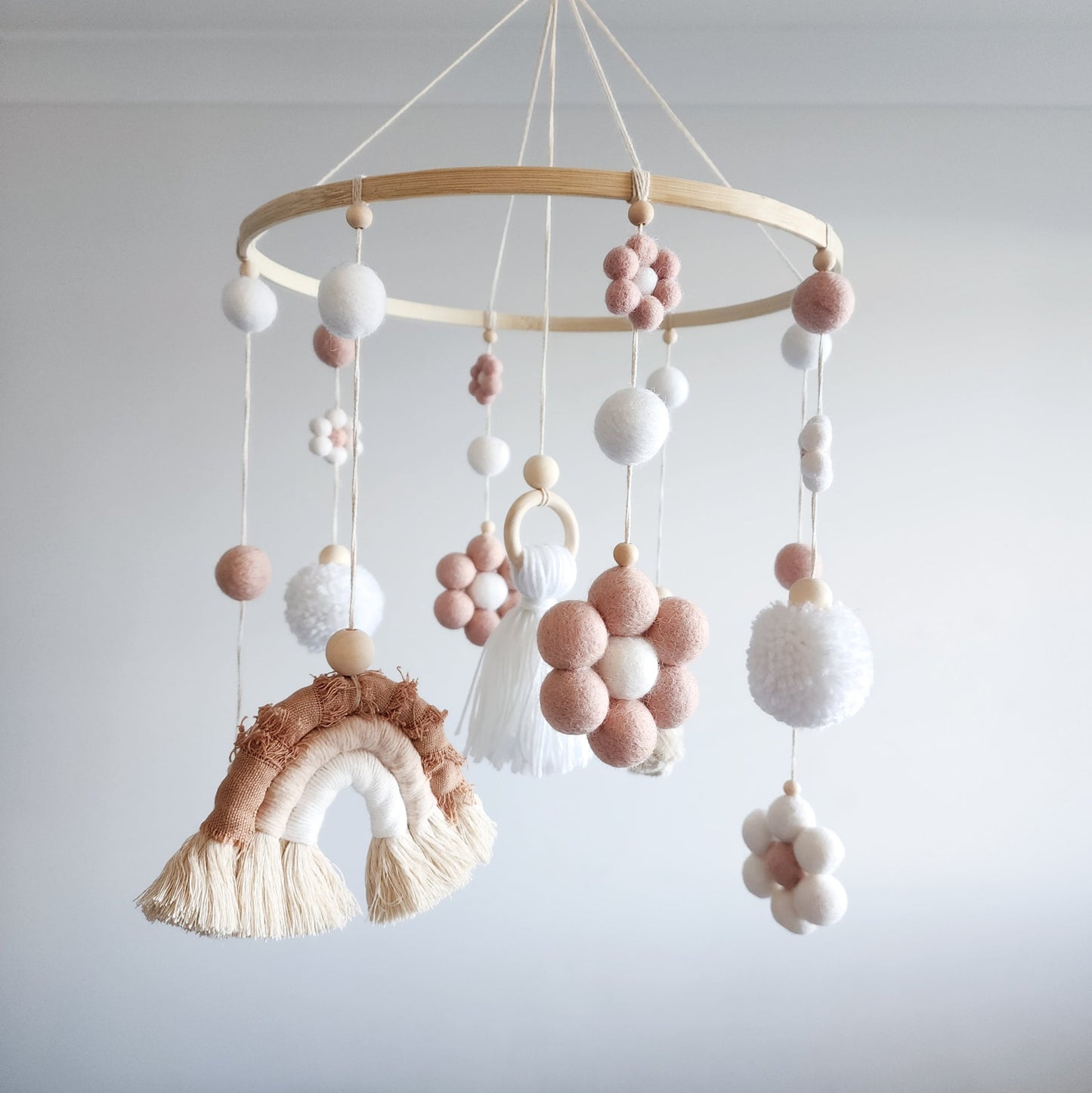 Daisy + Rainbow Nursery Cot Mobile