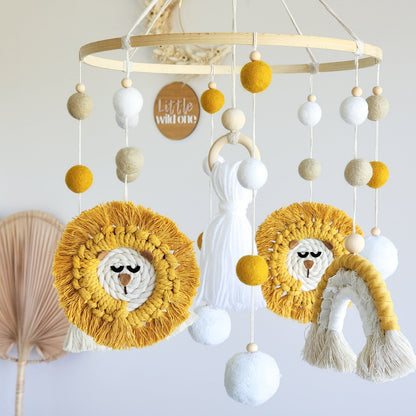 Macrame Animal Nursery Cot Mobile