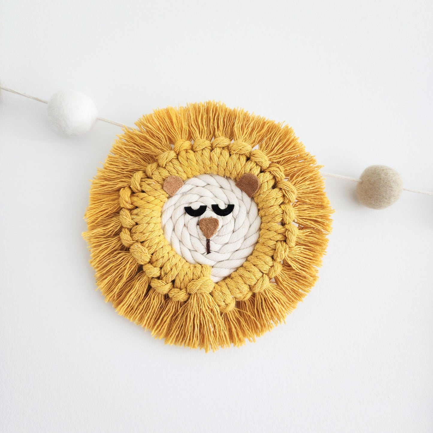 Macrame Animal Nursery Cot Mobile