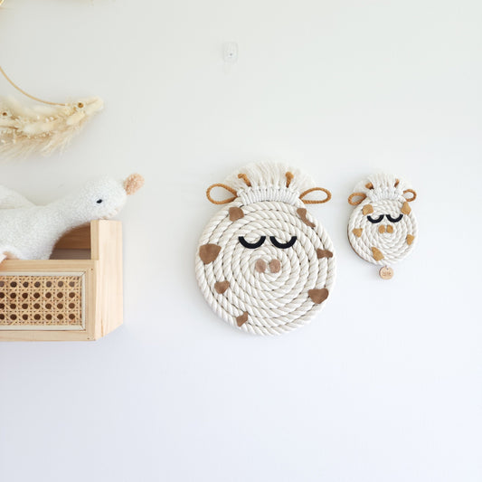Macrame Giraffe ~ Boho Animal Wall Hanging