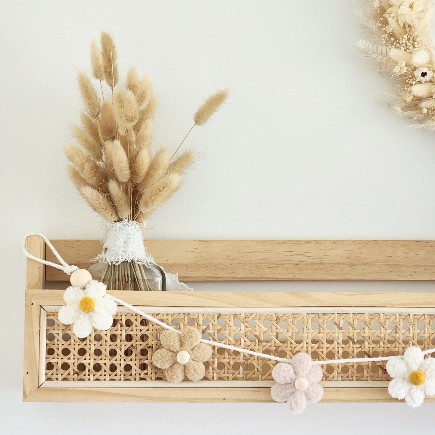 Daisy Chain Bunting ~ Natural + Colour