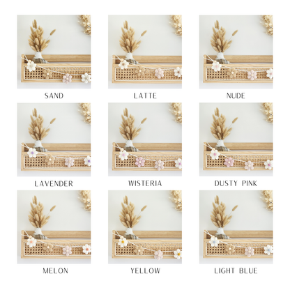 Daisy Chain Bunting ~ Natural + Colour