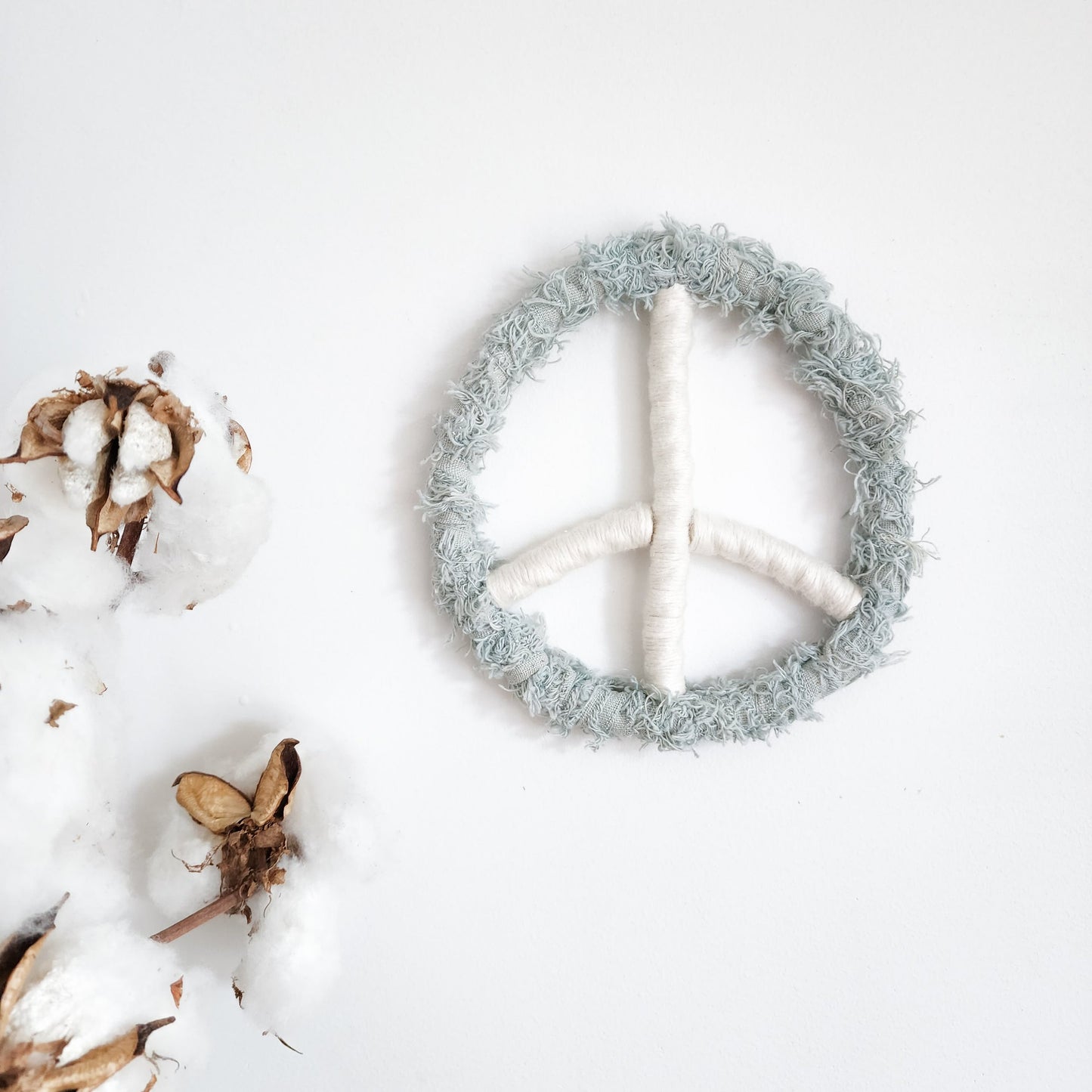 Boho Peace Sign ~ Rope Wall Decor